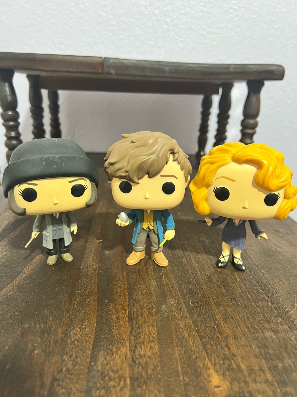 Funko Pop! Fantastic Beasts Wizarding Trio - Gold Hair, Blonde & Gray Outfits
